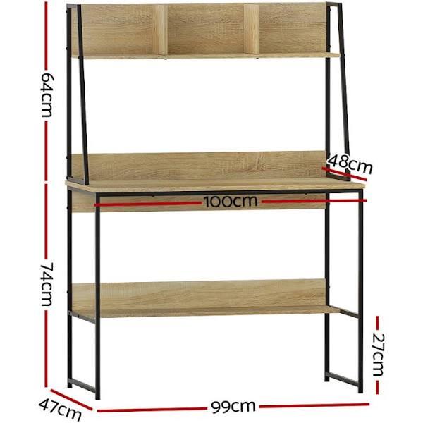 Artiss Computer Desk Office Desks Study Table Workstation Bookshelf Storage