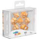 Oakie DOAKIE Dice RPG Set Marble - Orange (7)