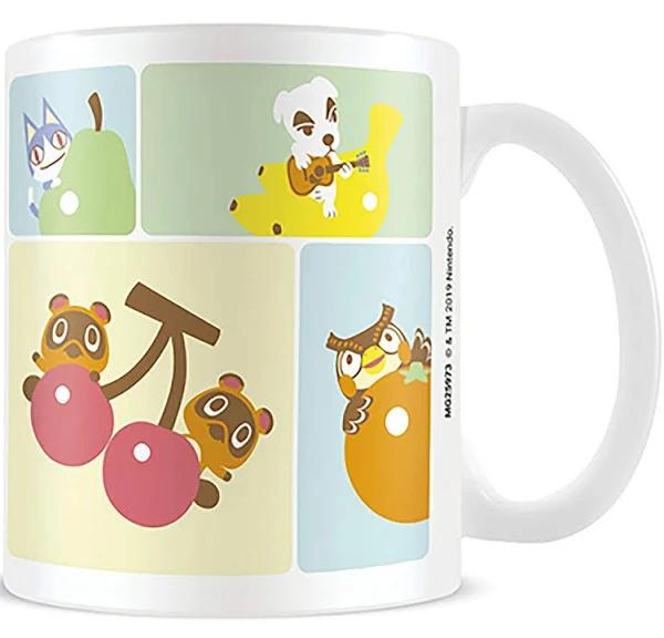 Animal Crossing Grid Coloured Mug