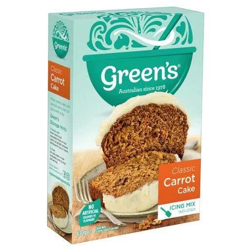 Green's Cake Mix Traditional Carrot 470g