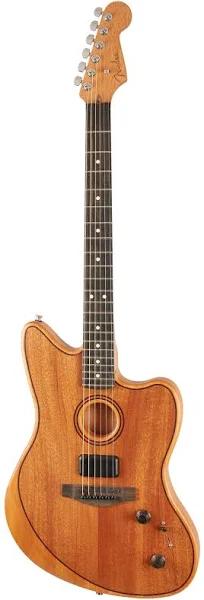 Fender American Acoustasonic Jazzmaster All-Mahogany Guitar | Natural