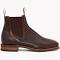 R.M. Williams Brown Suede Craftsman Chelsea Boots