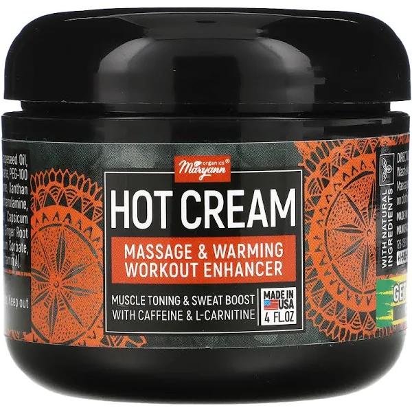 Maryann Organics, Hot-Cream, Massage & Warming Workout Enhancer, 4 fl oz