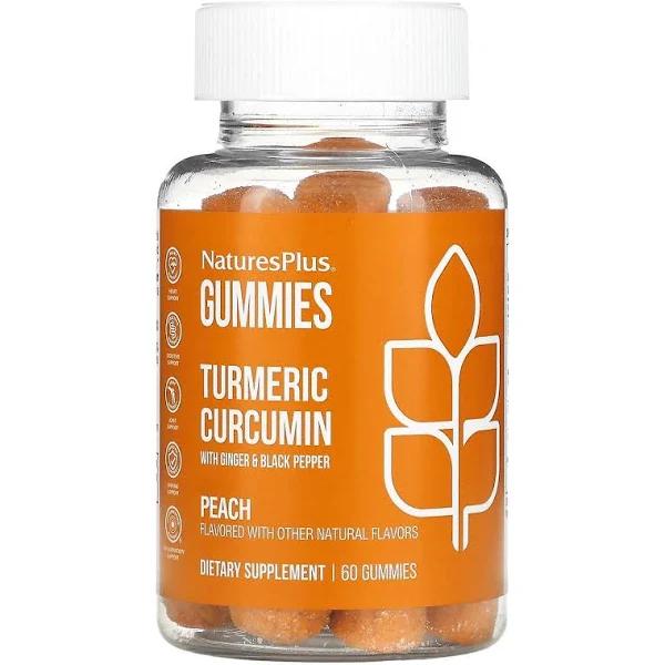 Turmeric Curcumin Gummies Peach - 60 Gummies