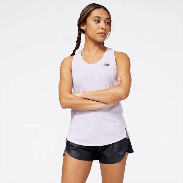 New Balance Women's Q Speed Jacquard Tank Lilac