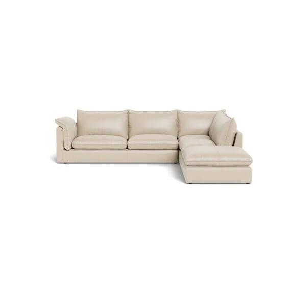 Sorrento Leather Modular Sofa Stone by Freedom, 100% Leather