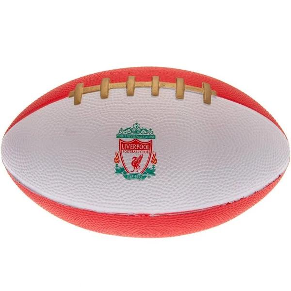 Liverpool FC Mini Soft American Football (Red/White) (One Size)