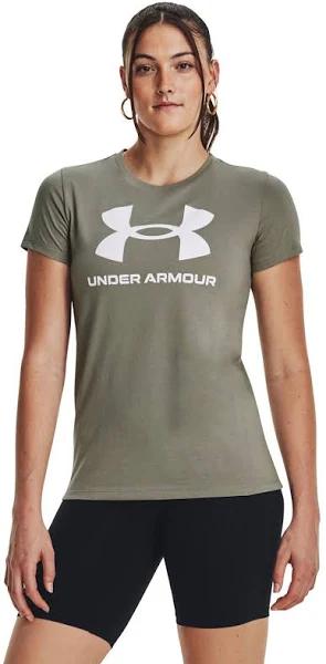 Under Armour Women's Sportstyle Graphic Short Sleeve Green MD