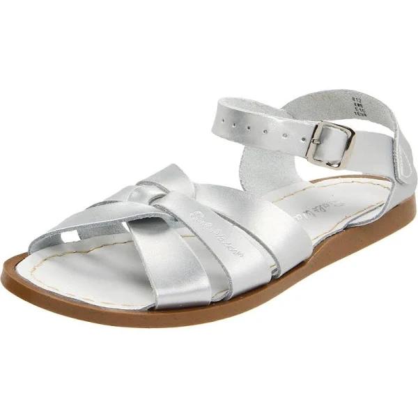 Salt Water Original Leather Sandal Silver