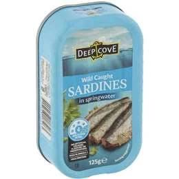 Deep Cove Sardines in Springwater 125g