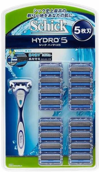 Schick Hydro 5 Soporte + Hoja 17pc Cuchilla De Afeitar Afeitadora Japn