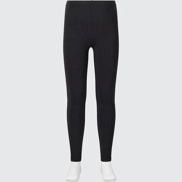 Uniqlo Kids HEATTECH Thermal Cotton Extra Warm Leggings - Black Size Age11-12(150)