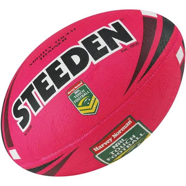 Steeden NRL Mighty Touch Trainer Senior Football - Pink