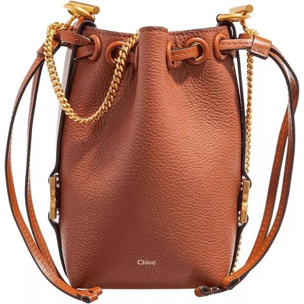 David Jones Chloé Marcie Leather Crossbody Bag in Tan