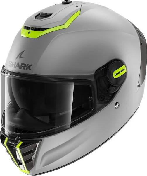 Shark Spartan RS Blank Helmet - Silver/Yellow - XS