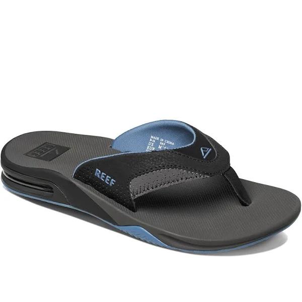 Reef 'Fanning' Flip Flops - Light Grey/Blue