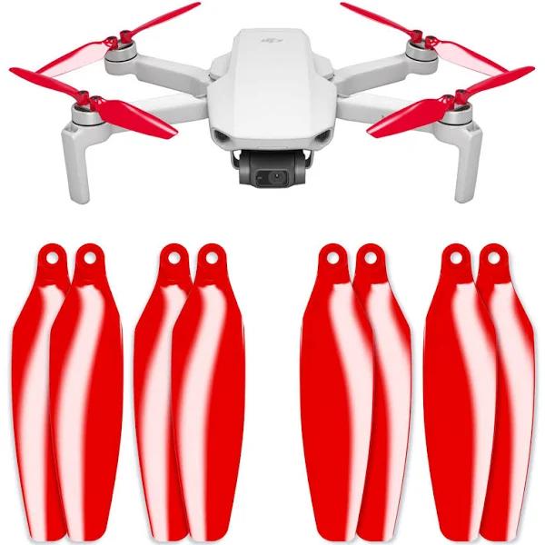 Master Airscrew Stealth Propellers For DJI Mini 2, Mini 2 SE & Mini SE - Red, 4 Propellers in Set