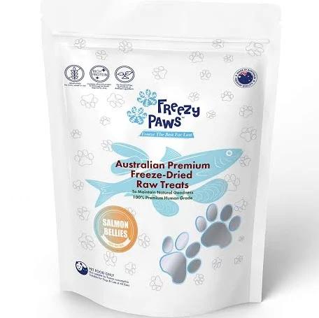 Freezy Paws Premium Freeze Dried Raw Treats - Salmon Bellies 100g