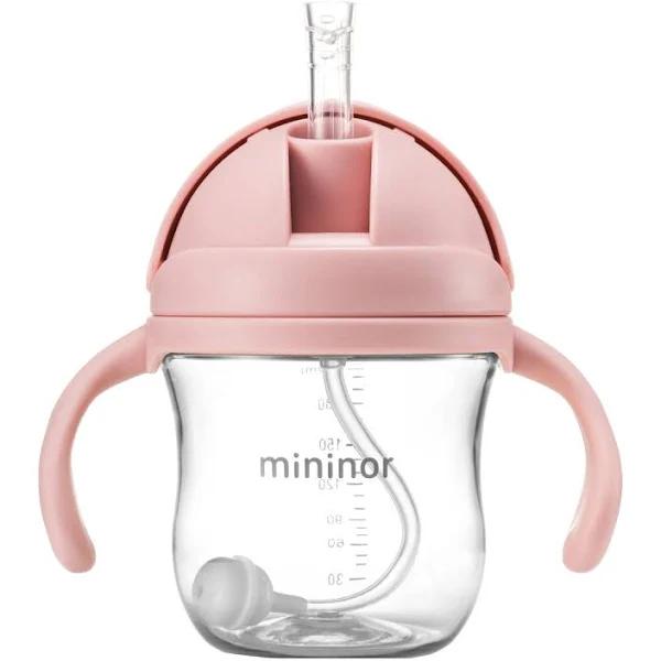 Mininor Straw Bottle Tritan 220ml – Rose