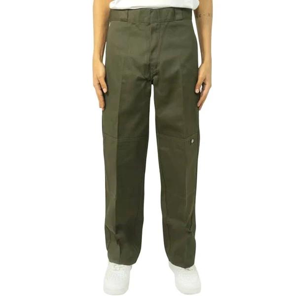 Dickies Loose Fit Double Knee Pants Olive Green, 28