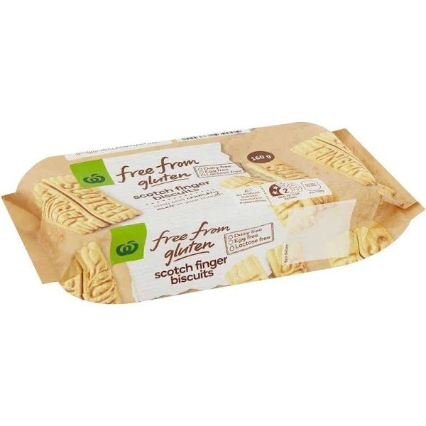 Woolworths Free from Gluten Scotch Finger Biscuits 160g