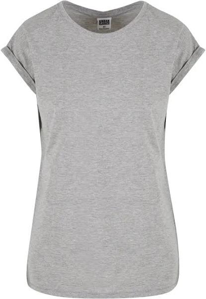 Urban Classics Extended Shoulder Tee in Grey S