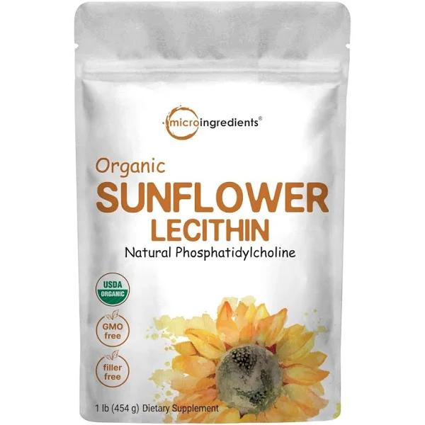 US Grown Organic Sunflower Lecithin Powder, Sustainable Farmed,