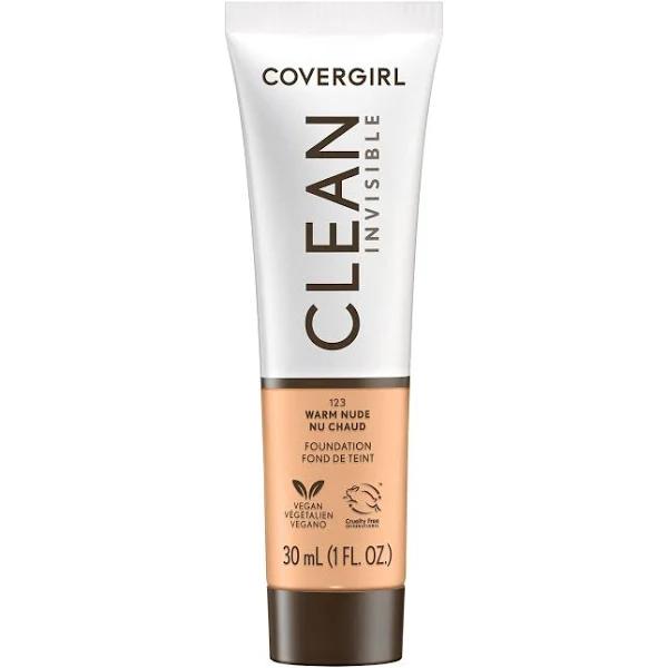 Covergirl Clean Invisible Foundation #123 Warm Nude