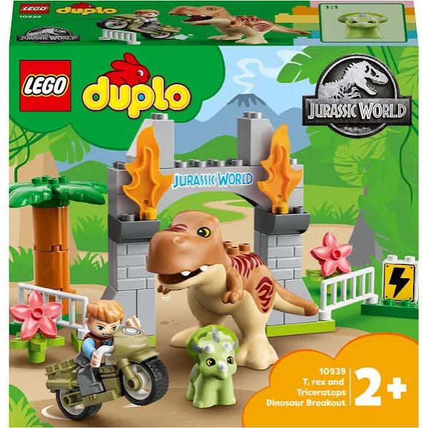 LEGO 10939 DUPLO T. Rex and Triceratops Dinosaur Breakout