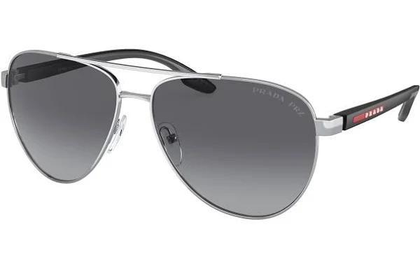 Prada Linea Rossa PS 52YS 1BC06G Silver