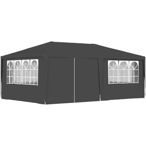 Professional Party Tent With Side Walls 4x6 M 90 g/m² - Anthracite