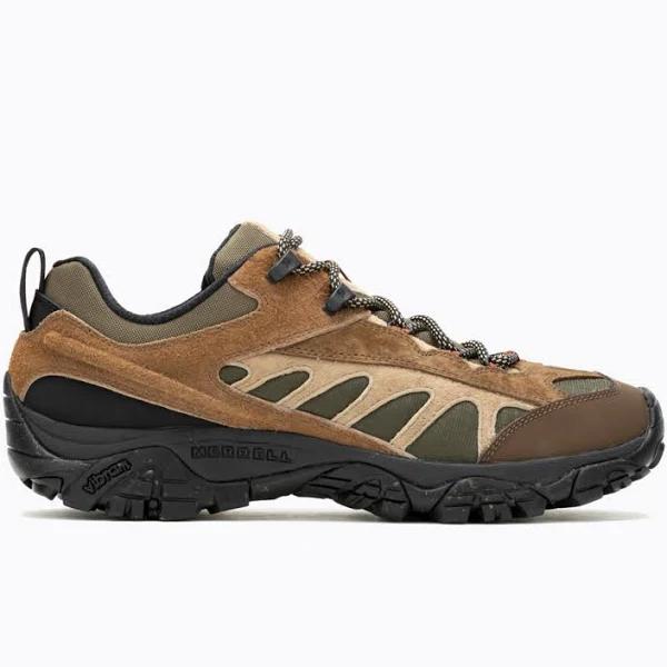 Merrell 1TRL Men's Moab Mesa Luxe | Otter Sneakers, Olive, US 10, Leather | Above The Clouds