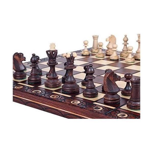 Chess and Games Shop Muba Beautiful Handcrafted Wooden Chess Set with