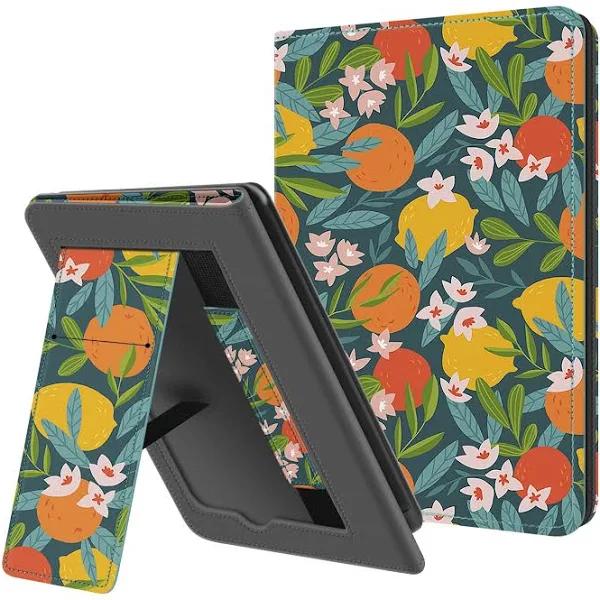 Ayotu Stand Case for 6 Inch Kindle 11th Generation 2022 Release, with Auto Wake/Sleep, Lightweight Hands-free Stand Cover with Hand Strap and Card SL