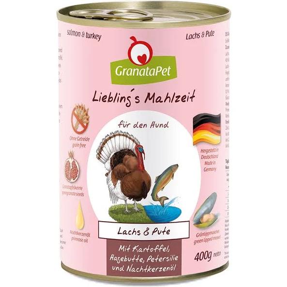 GRANATAPET Liebling's Mahlzeit Salmon & Turkey Dog Wet Food | Petso AU 400g