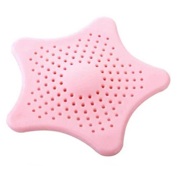 New Bathroom Drain Hair Catcher Bath Stopper Sink Strainer Shower Filter Covers - Pink