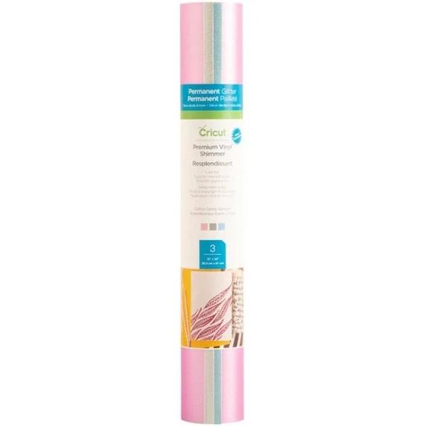 Cricut Shimmer Vinyl Sampler 12"x24" 3/Pkg Cotton Candy