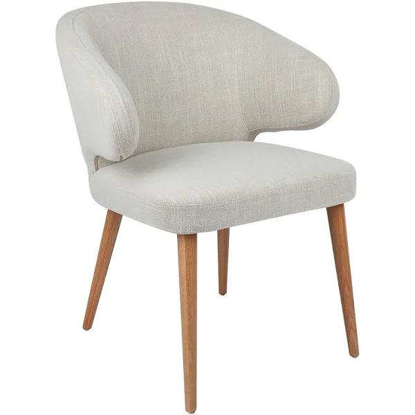 Harlow Natural Dining Chair - Natural Linen