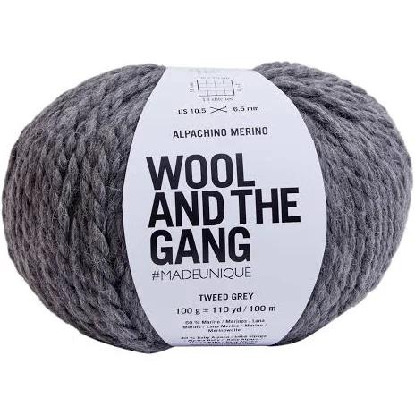 Wool and The Gang Tweed Grey Alpachino Merino 100g