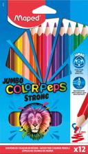 Maped Strong Colour Pencils Jumbo Pack 12 Assorted