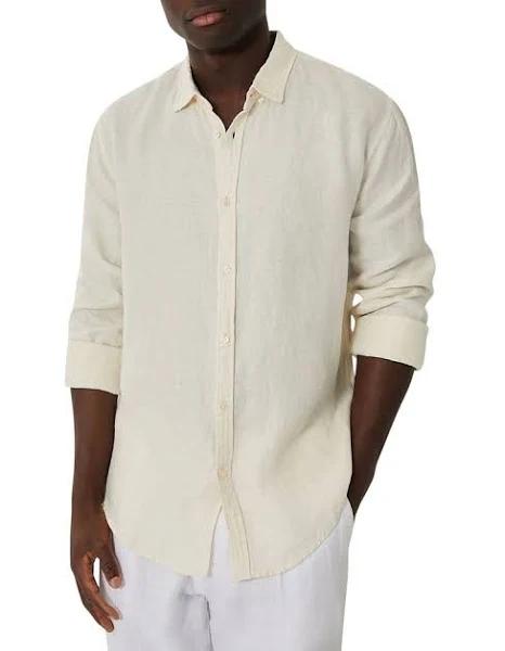 Industrie The Trinidad Linen Shirt in Cream XXL