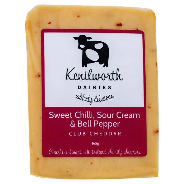 Kenilworth Sweet Chili, Sour Cream & Bell Pepper Club Cheddar 165g