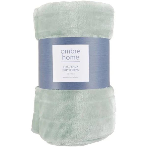 Ombre Home Habitat Faux Fur Throw