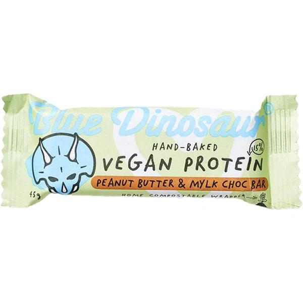 Blue Dinosaur Vegan Protein Bar Mylk Peanut Butter & Choc 45g