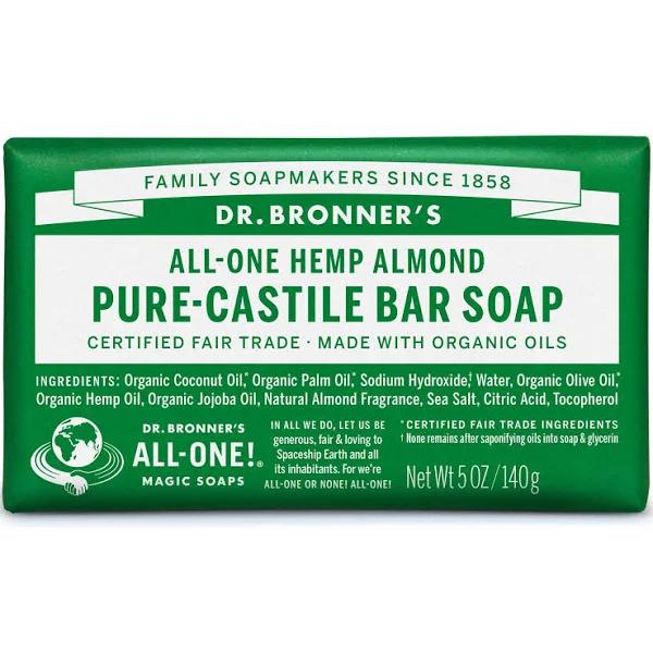 Dr. Bronner??S Pure Castile Bar Soap (Almond, 5 Ounce, 12 Pack) M