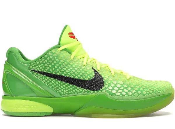 Nike Zoom Kobe 6 'Grinch' Mens Sneakers - Size 9.0