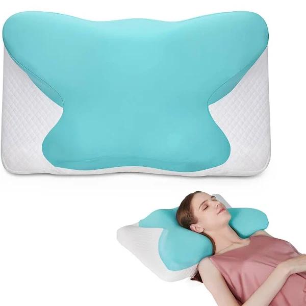 SKG T3-E Cervical Pillow, Dual Memory Foam Pillows For Pain Relief Sleeping