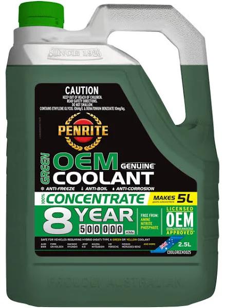 Penrite Green OEM Coolant Concentrate 2.5 Litre