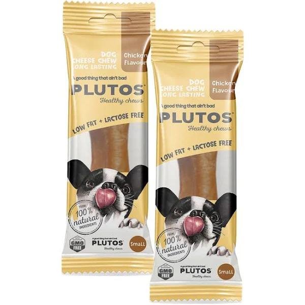 Plutos Healthy Chews Cheese and Chicken Long Lasting Healthy Chew Small Treat For Dogs 80gm by Budget Pet Products