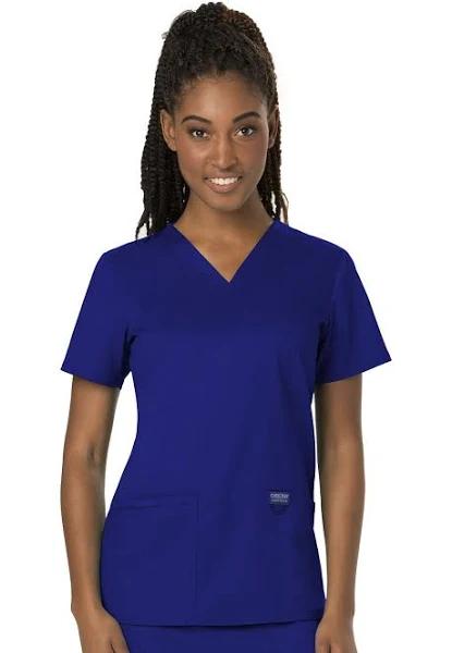 Cherokee Workwear Revolution V-Neck Scrub Top - 2x - Galaxy